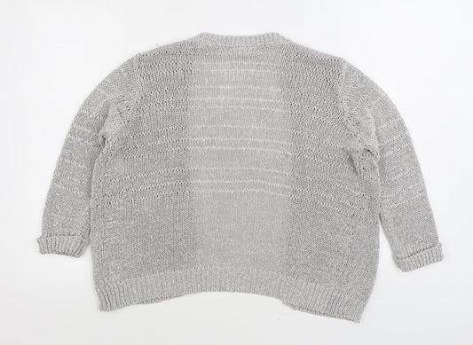 Womens UK Size S Wallis Grey Cardigan Jumper