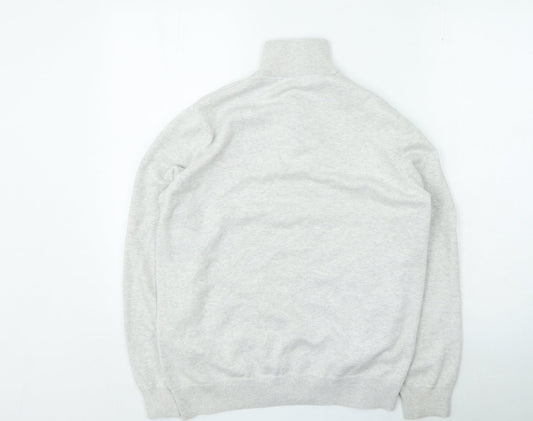 TU Mens Grey Cotton Pullover Sweatshirt Size M