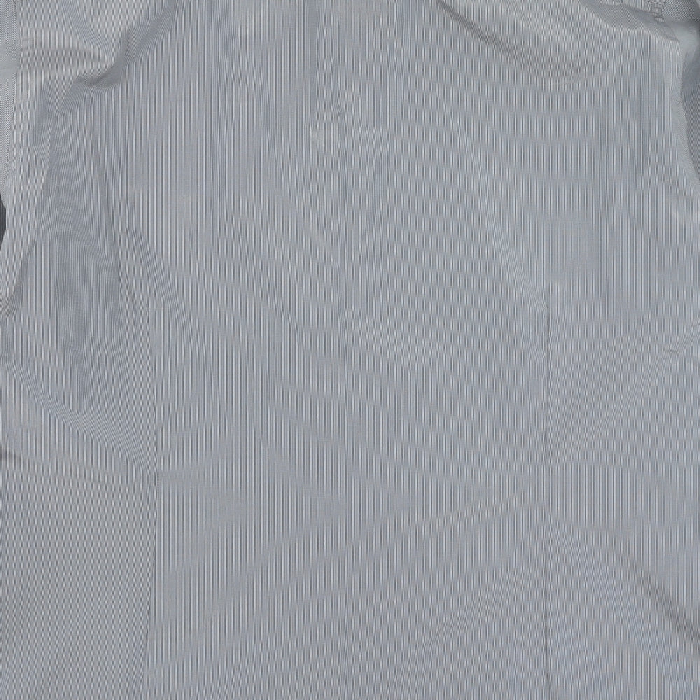 Mens UK Size 2XL Burton Grey Button-Up Long Sleeve Casual Shirt