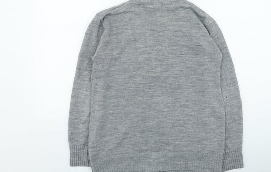 Womens UK Size M Choice Grey Cardigan Jumper