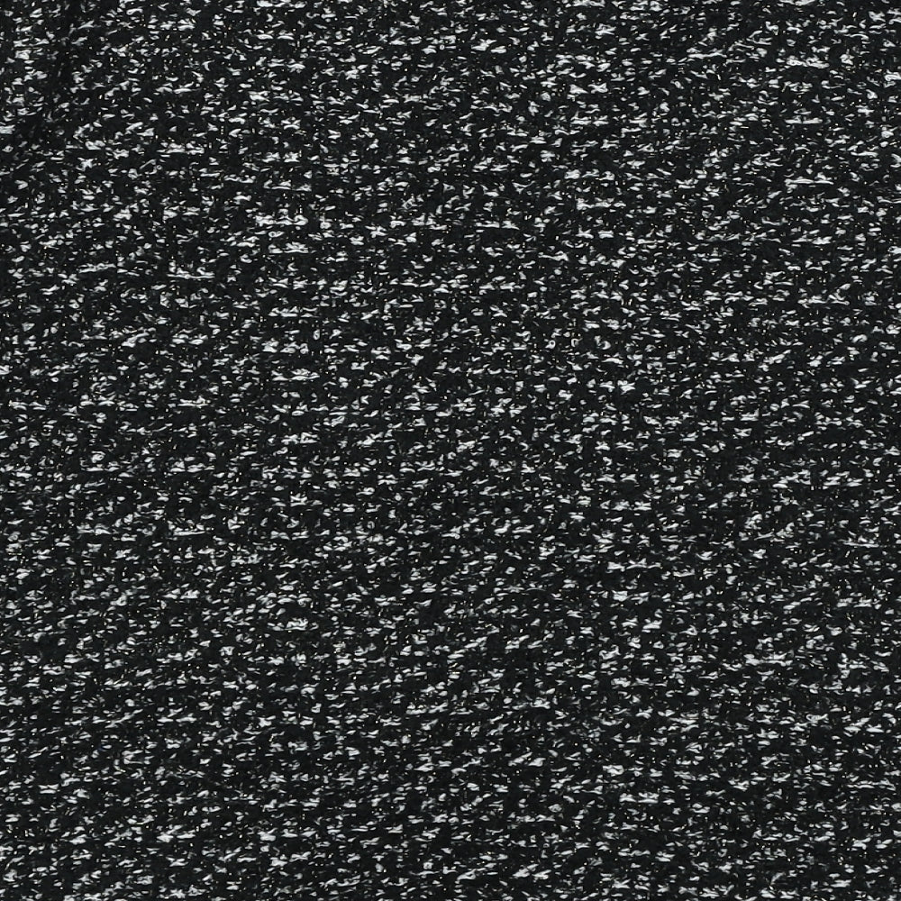 F&F Womens Black V-Neck Acrylic Cardigan Jumper Size 14