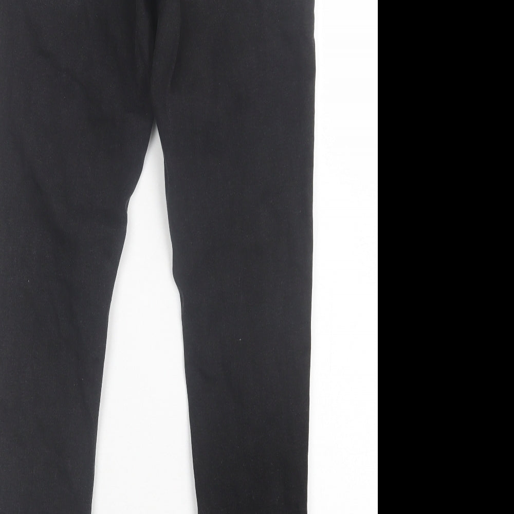 Denim & Co. Womens Black Cotton Skinny Jeans Size 14 L29 in Regular Button