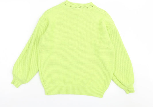 Womens UK Size S NEXT Green Pullover Jumper
