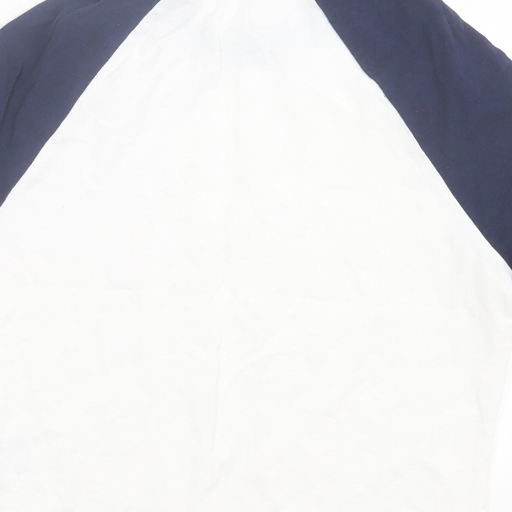 Womens UK Size M H&M Blue Cropped T-Shirt