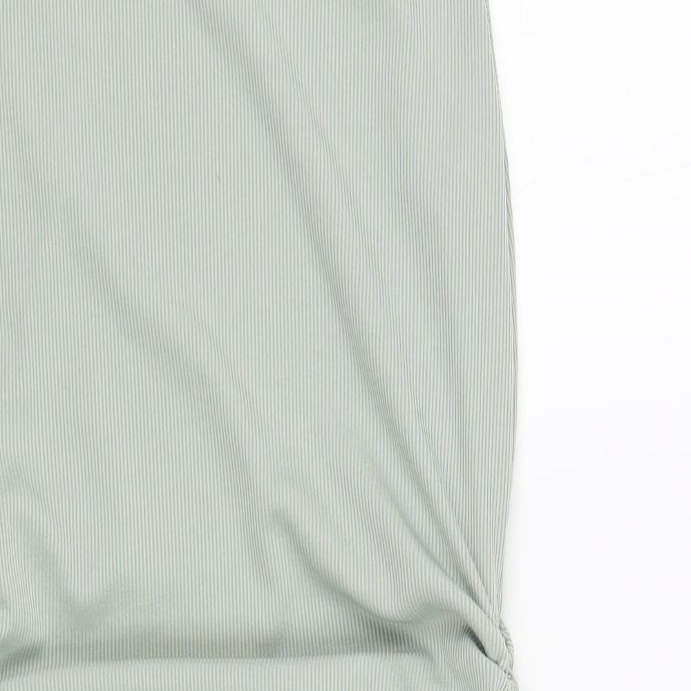 SheIn Womens Green Polyester Bodycon Size M Crew Neck Pullover