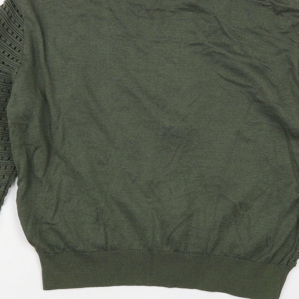 Womens UK Size 16 Atmosphere Green Full Zip Jumper