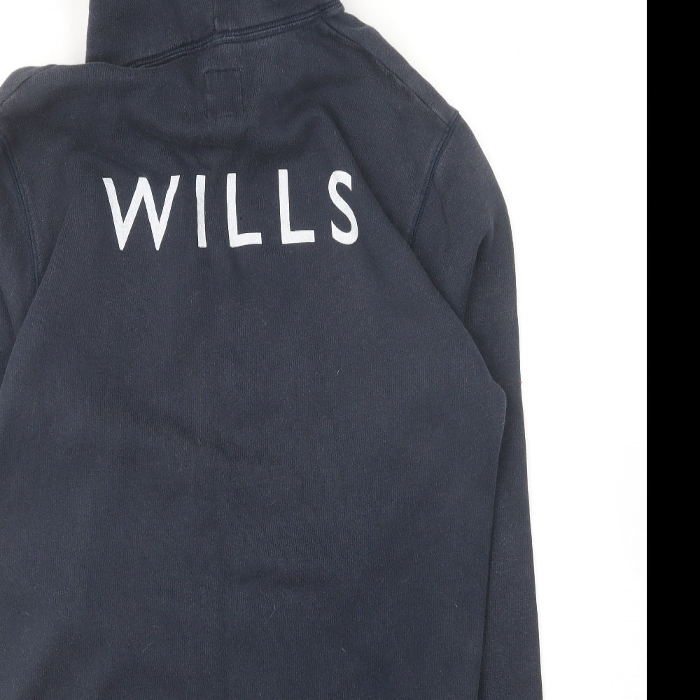 Womens UK Size XS Jack Wills Blue Pullover Hoodie