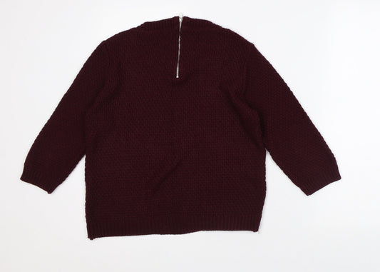 Womens UK Size S BDG Purple Pullover Jumper