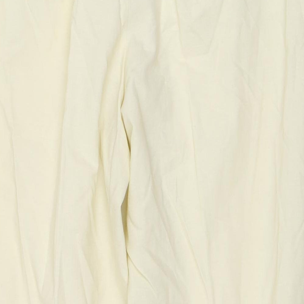 Frank Eden Mens Beige Polyester Trousers Size 30 in L28 in Regular