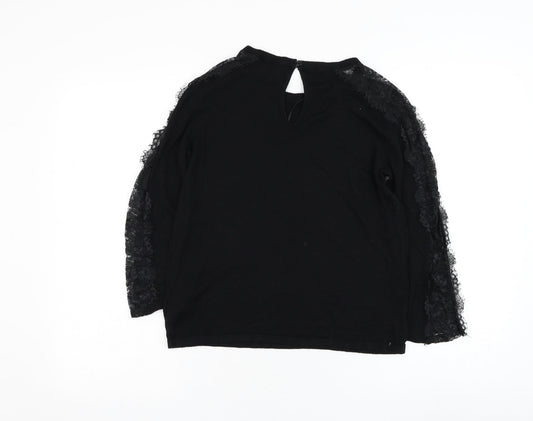Womens UK Size 12 NEXT Black Pullover Jumper