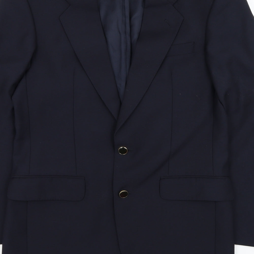 Mens UK Size 36 Marks and Spencer Regular Blue Suit Jacket