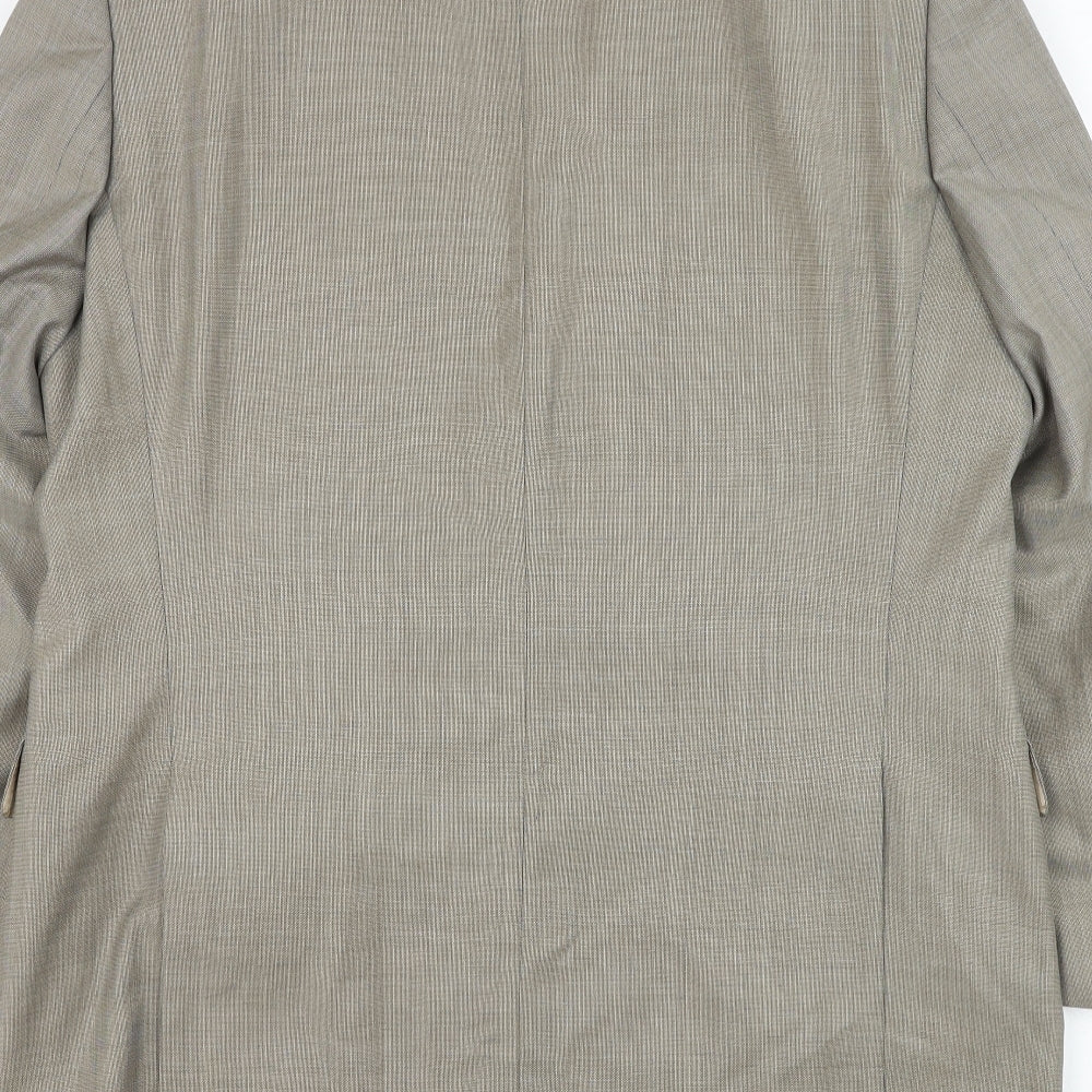 Mens UK Size 44 Van Kollem Regular Beige Suit Jacket