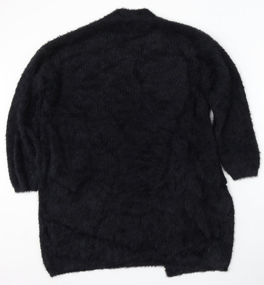 Womens UK Size S Quiz Black Cardigan Jumper