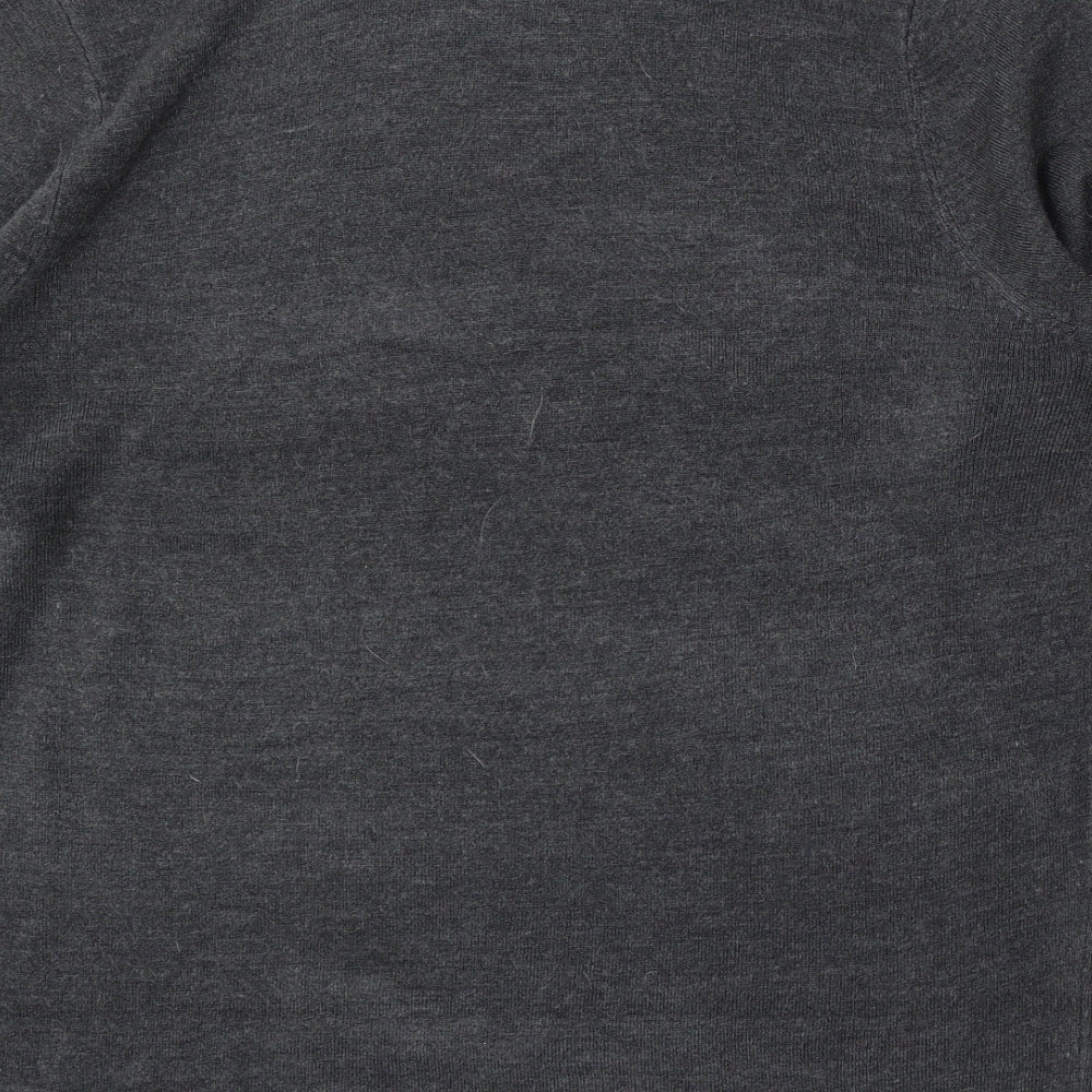 Matalan Mens Grey Round Neck Acrylic Pullover Jumper Size L