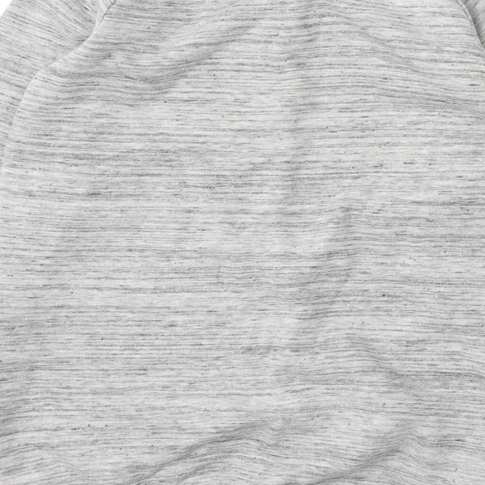 Nutmeg Girls Grey Cotton Pullover Hoodie Size 11-12 Years
