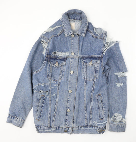 Womens UK Size 4 ASOS Blue Jacket