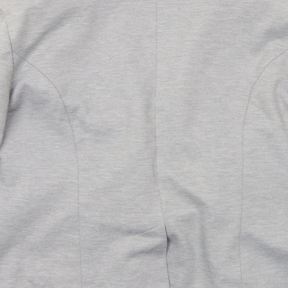 Miss Selfridge Womens Grey Polyester Jacket Suit Size 10