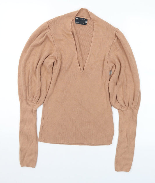 Womens UK Size 10 ASOS Brown Pullover Jumper