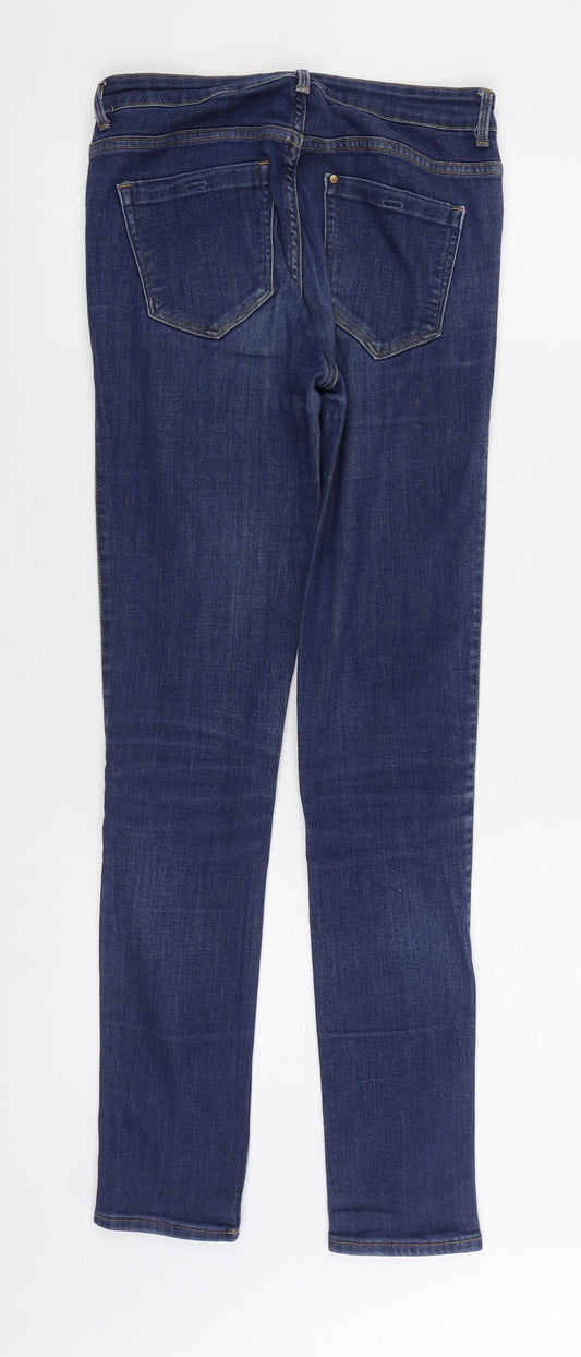 H&M Mens Blue Cotton Skinny Jeans Size 29 in L32 in Regular Zip