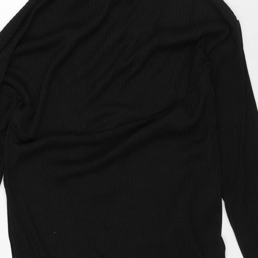 Womens UK Size M Preworn Black Cardigan Jumper