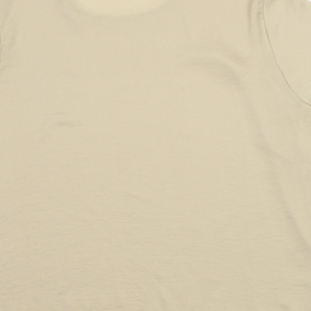 Womens UK Size 14 New Look Brown Basic T-Shirt