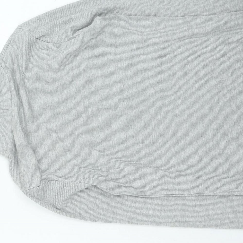 George Womens Grey High Neck Cotton Pullover Jumper Size 12