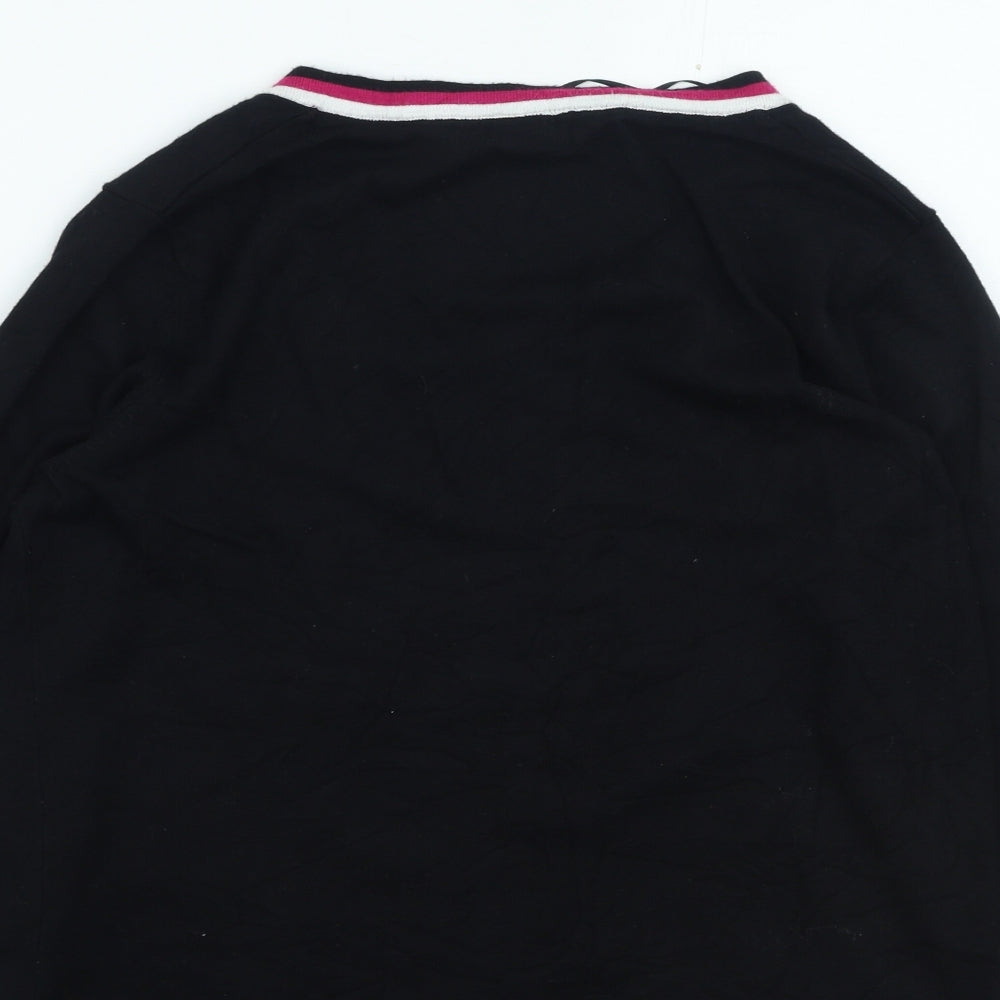 Womens UK Size 16 M&Co Black Pullover Jumper