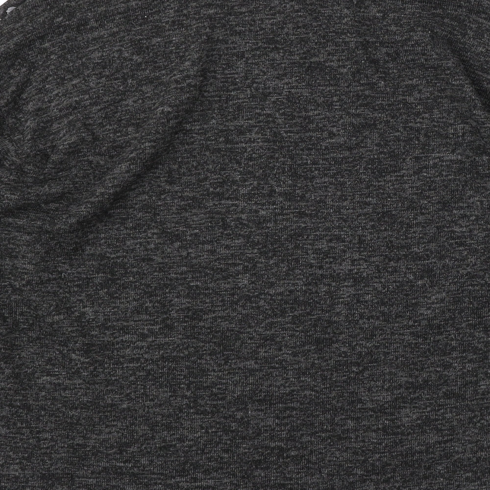 George Womens Grey Round Neck Geometric Polyester Pullover Jumper Size M