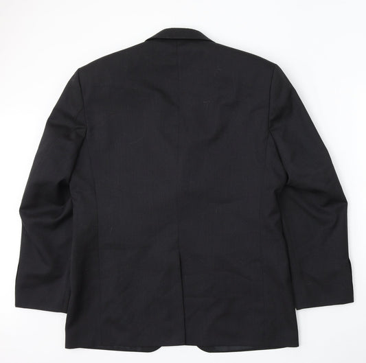 Mens UK Size 40 Burton Regular Black Suit Jacket