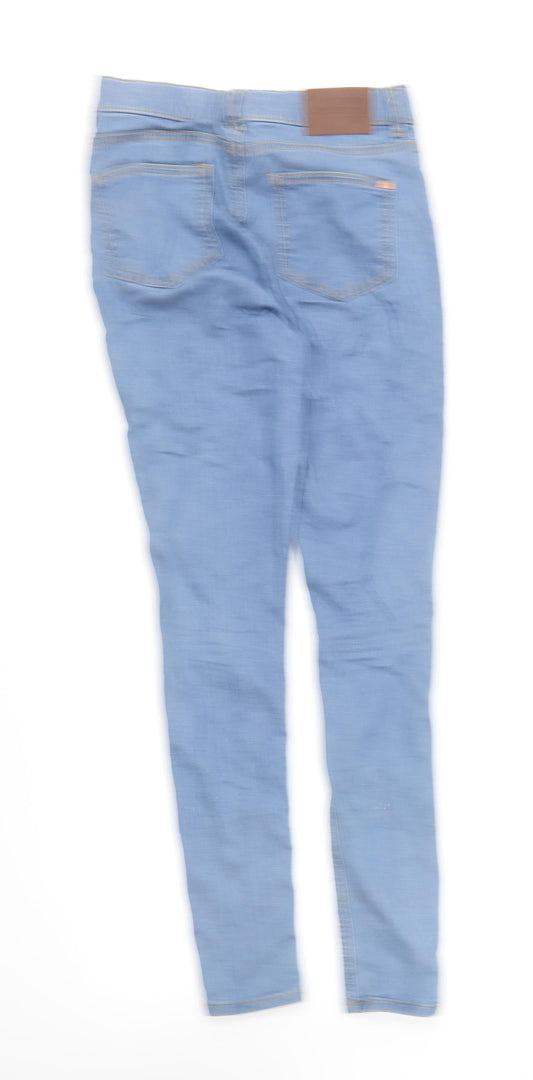 George Womens Blue Cotton Skinny Jeans Size 10 L29 in Regular