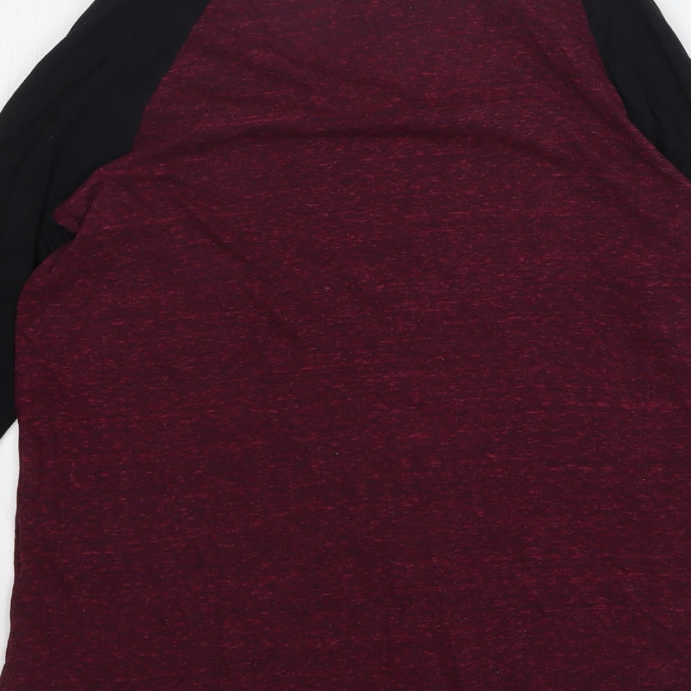 Womens UK Size S H&M Purple Basic T-Shirt