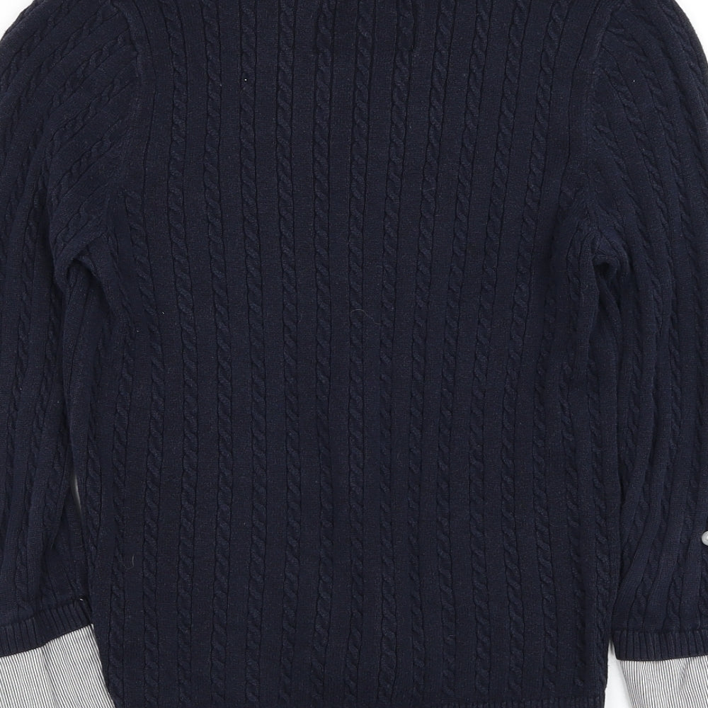 Womens UK Size 10 Debenhams Blue Pullover Jumper