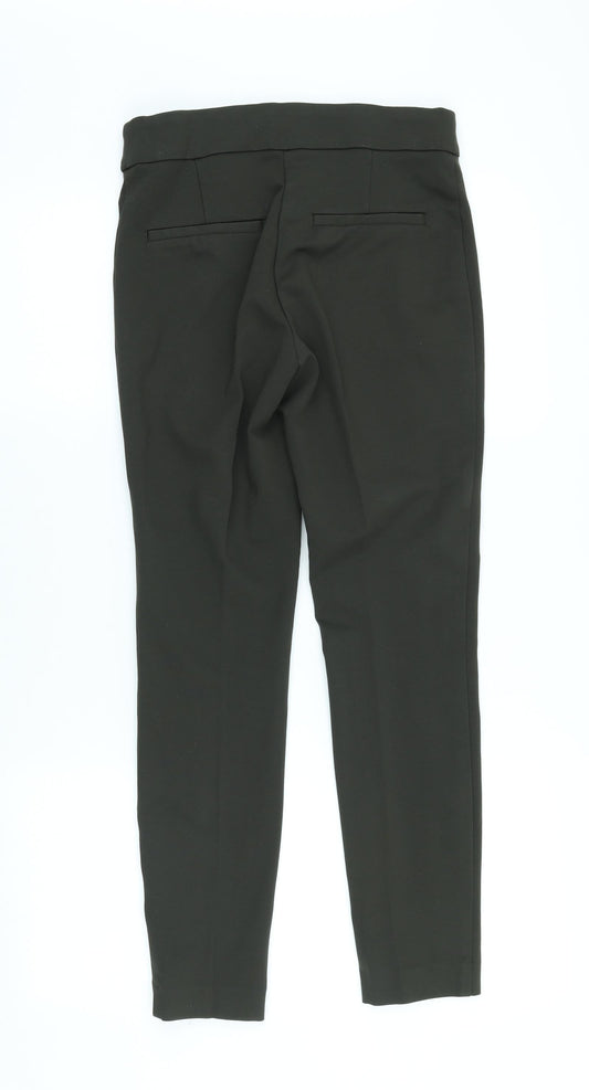 Womens UK Size S H&M Regular Fit Green Trousers
