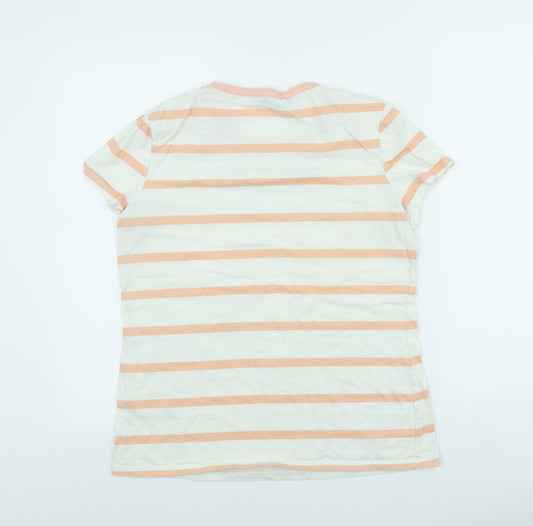Womens UK Size 14 Dorothy Perkins Beige Basic T-Shirt
