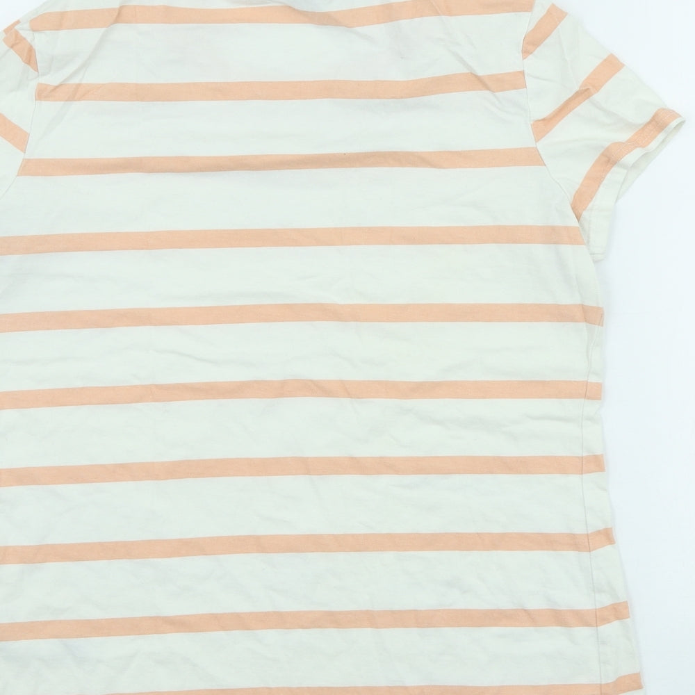 Womens UK Size 14 Dorothy Perkins Beige Basic T-Shirt