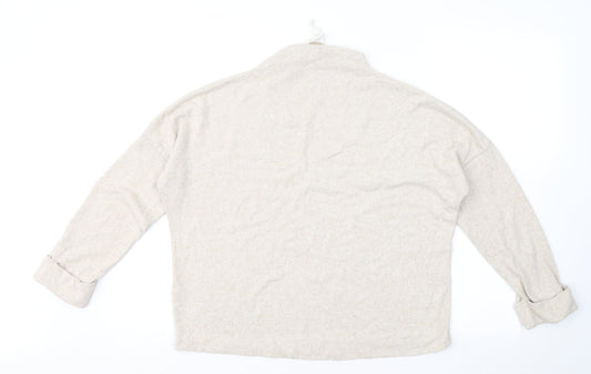 Womens UK Size S H&M Beige Pullover Jumper