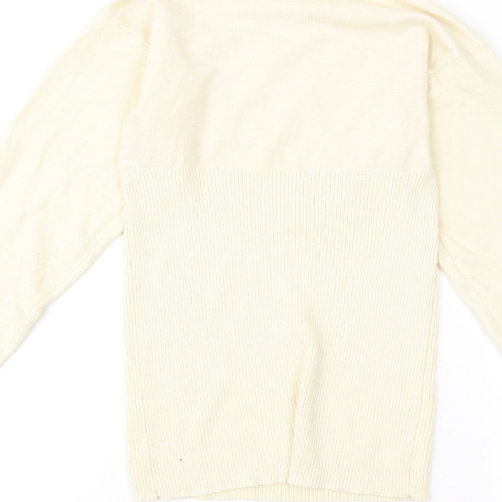 Womens UK Size 10 Missguided Yellow Pullover Jumper