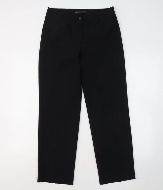 Womens UK Size 10 Marks and Spencer Regular Fit Sweatpants Black Trousers