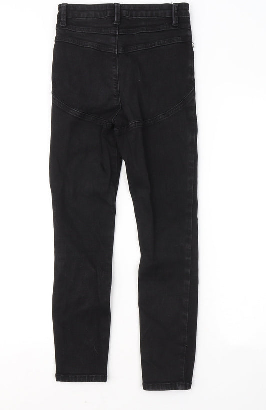 ASOS Womens Black Cotton Skinny Jeans Size 25 in L30 in Regular