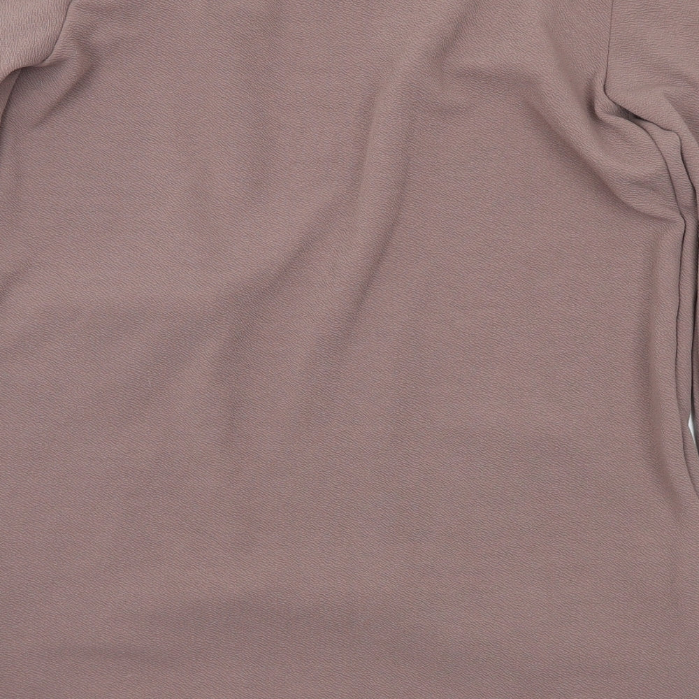 Boohoo Womens Brown Round Neck Polyester Cardigan Jumper Size M - M/L