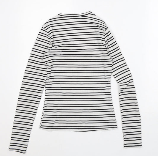Womens UK Size 6 In the Style White Basic T-Shirt
