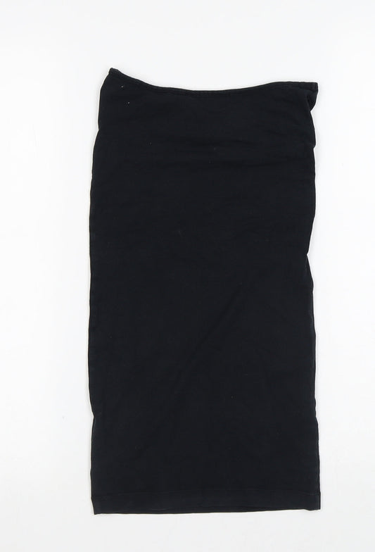 Miss Selfridge Womens Black Polyester Bodycon Size 6 Off the Shoulder