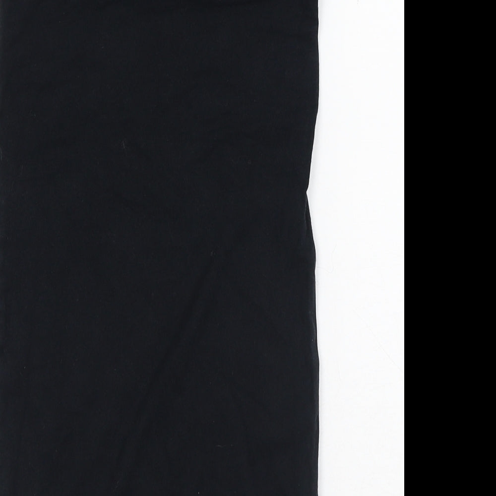 Miss Selfridge Womens Black Polyester Bodycon Size 6 Off the Shoulder