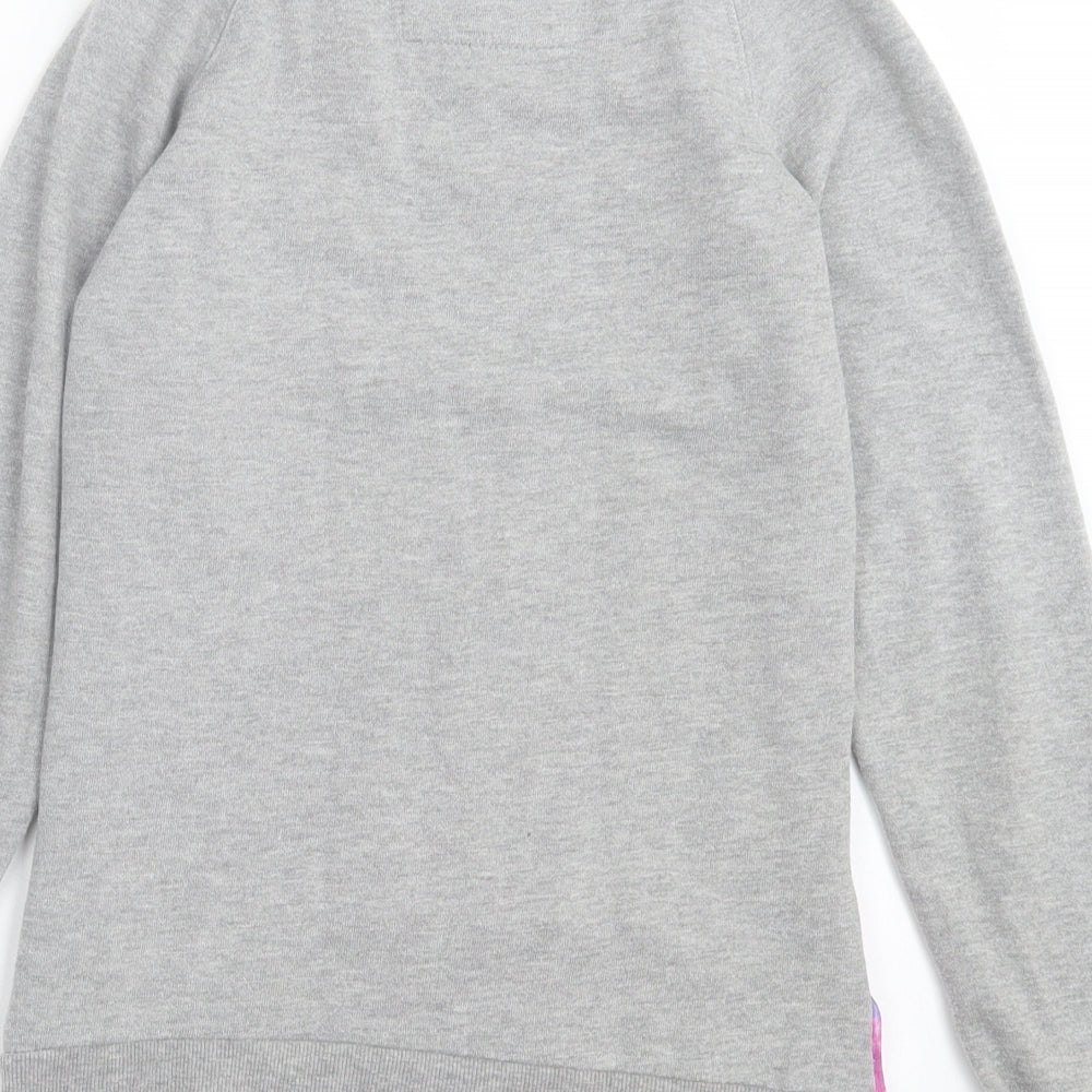 Young Dimension Girls Pink Floral Polyester Pullover Sweatshirt Size 12-13 Years Pullover