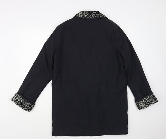 Womens UK Size 10 JFW Black Pea Coat