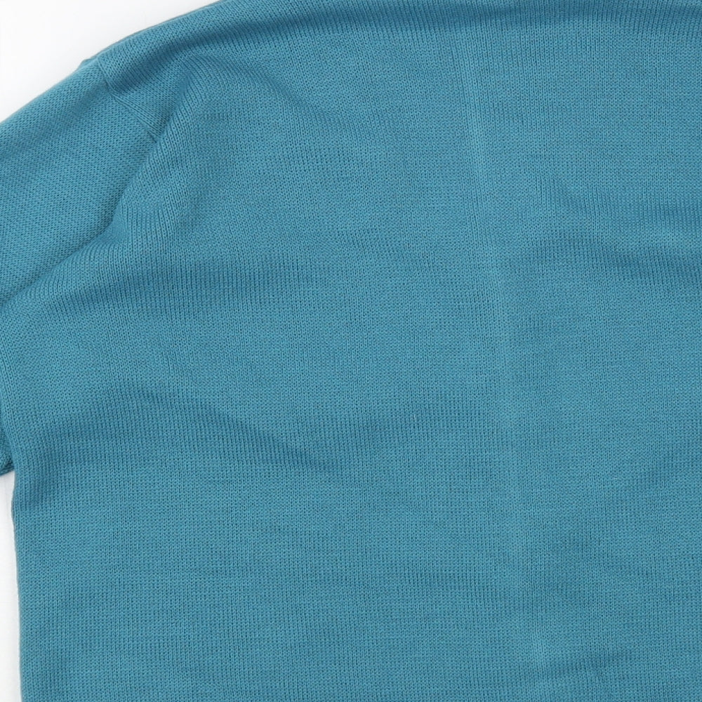 Womens UK Size S Care Blue Cardigan Jumper