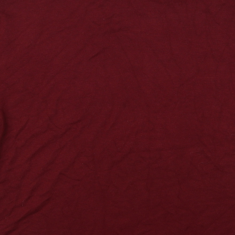 Womens UK Size L Marks and Spencer Red Pullover Jumper