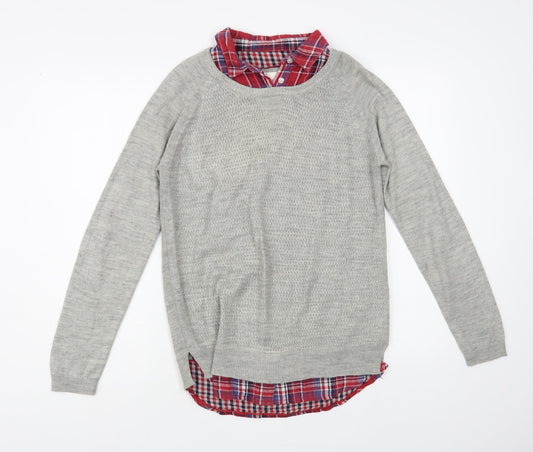 Womens UK Size 8 Matalan Grey Pullover Jumper