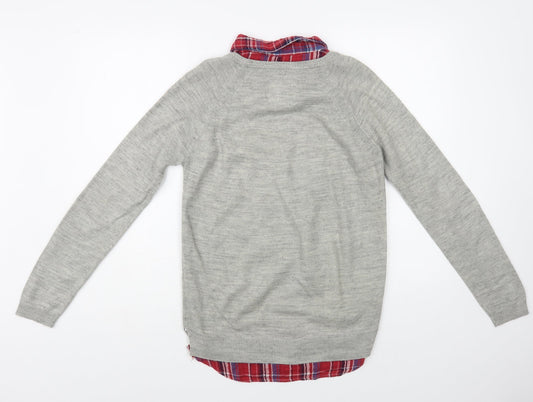 Womens UK Size 8 Matalan Grey Pullover Jumper