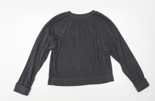 Primark Womens Grey Crew Neck Polyester Pullover Jumper Size S